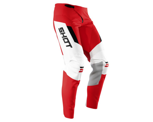 Shot racing pants moto contact chase red колір червоний/білий/чорний розмір 32