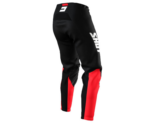 Штани shot racing moto devo raw burst red колір чорний/червоний/білий розмір 26