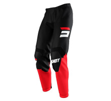 Штани shot racing moto devo raw burst red колір чорний/червоний/білий розмір 40