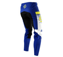 Shot racing junior devo kid roll blue moto штани колір синій/білий/жовтий розмір 6/7