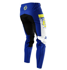 Shot racing junior devo kid roll blue moto штани колір синій/білий/жовтий розмір 6/7