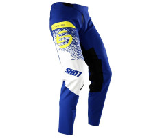 Shot racing junior devo kid roll blue moto штани колір синій/білий/жовтий розмір 8/9