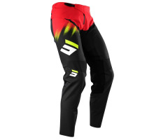 Shot racing moto pants children/junior devo kid versus red колір чорний/червоний/жовтий розмір 8/9