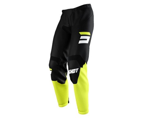 Штани shot racing sale moto devo raw burst neon жовтий колір чорний/жовтий/білий розмір 30