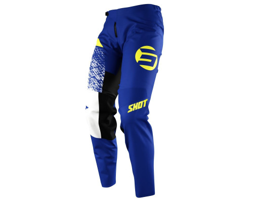 Shot racing sale штани moto devo roll blue колір синій/білий/жовтий розмір 32