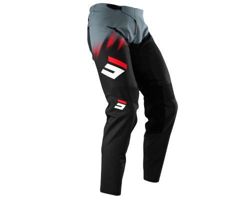 Shot racing sale штани moto devo versus black red колір чорний/сірий/червоний розмір 26