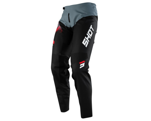 Shot racing sale штани moto devo versus black red колір чорний/сірий/червоний розмір 30