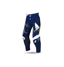 Штани UFO adrenaline slim cross колір синій білий жовтий неон розмір l / eu52 / us34 - спеціальна пропозиція