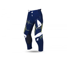 Штани UFO adrenaline slim cross колір синій білий жовтий неон розмір m / eu50 / us32 - спеціальна пропозиція