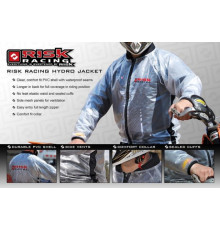 Акційна  risk racing - прозора куртка hydro jacket розмір xl