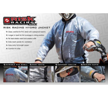 risk racing - hydro jacket прозорий дощовик розмір m