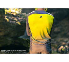 UFO mtb / e-bike terrain lv1 джерсі зроблено в італії (довгий рукав) колір сірий/жовтий flow розмір l - колекція 2024