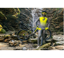 Велосипедна джерсі UFO mtb / e-bike terrain lv1 зроблено в італії (довгий рукав) колір зелений розмір l - колекція 2024