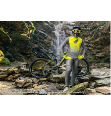 Велосипедна джерсі UFO mtb / e-bike terrain lv1 зроблено в італії (довгий рукав) колір зелений розмір m - колекція 2024