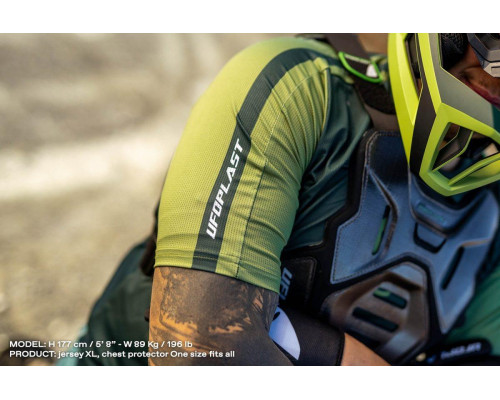UFO mtb / e-bike terrain sv1 джерсі зроблено в італії (з коротким рукавом) колір зелений розмір m - колекція 2024