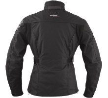 Акційна жіноча текстильна куртка roleff коротка з мембраною wind-tex ladylike модель, чорна, розмір m