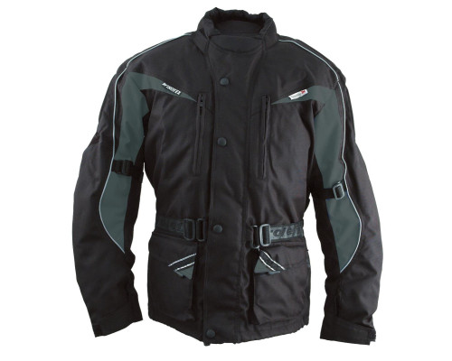 Довга текстильна куртка roleff з мембраною wind-tex, модель, чорний, розмір 7xl