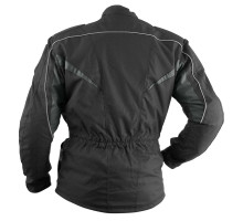Довга текстильна куртка roleff з мембраною wind-tex модель чорний розмір xl