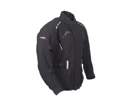 Roleff велика довга текстильна куртка softshell модель ro1512 (3в1) колір чорний розмір s