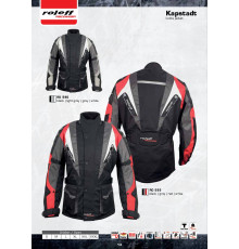 Roleff велика  довга текстильна куртка з мембраною wind-tex кольор модель kapstadt чорний/сірий розмір s