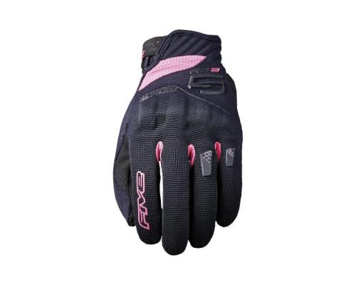 Five gloves жіночі текстильні рукавички rs3 evo woman колір чорний/рожевий flow розмір 7