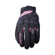 Five gloves жіночі текстильні рукавички rs3 evo woman колір чорний/рожевий flow розмір 7
