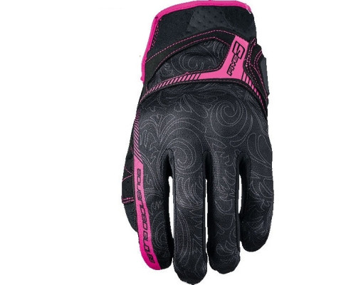 Five gloves жіночі текстильні рукавички rs3 репліка жіночий колір чорний/рожевий розмір 10