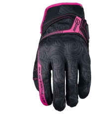 Five gloves жіночі текстильні рукавички rs3 репліка жіночий колір чорний/рожевий розмір 8