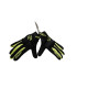 Five gloves globe evo textile gloves колір чорний/жовтий flow розмір 9 (m)