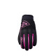 Жіночі текстильні рукавички five gloves globe woman колір чорний/рожевий flow розмір 11