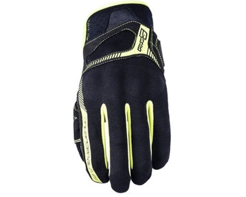 Five gloves textile gloves rs3 evo колір чорний/жовтий flow розмір 10