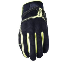 Five gloves textile gloves rs3 evo колір чорний/жовтий flow розмір 10