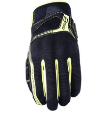 Five gloves rs3 evo textile gloves колір чорний/жовтий flow розмір 11