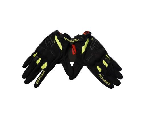 Five gloves rs3 evo textile gloves колір чорний/жовтий flow розмір 13