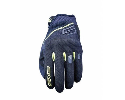 Five gloves rs3 evo textile gloves колір чорний/жовтий flow розмір 7
