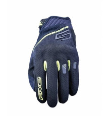Five gloves rs3 evo textile gloves колір чорний/жовтий flow розмір 8