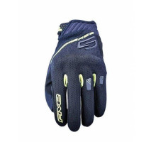 Five gloves rs3 evo textile gloves колір чорний/жовтий flow розмір 8