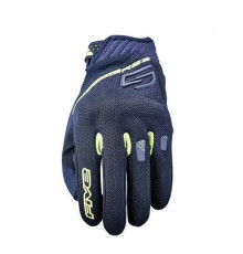 Five gloves rs3 evo textile gloves колір чорний/жовтий flow розмір 8