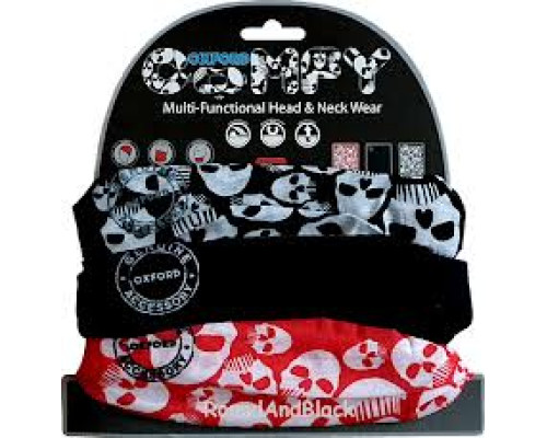 Наший мультифункціональний oxford вітрозахивний comfy 3 шт. в упаковкі кольор skuls (черепа)