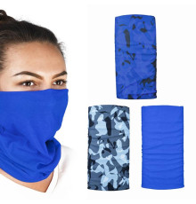 Наший мультифункціональний oxford вітрозахивний comfy havoc blue 3 шт. в упаковці колір camo/blue
