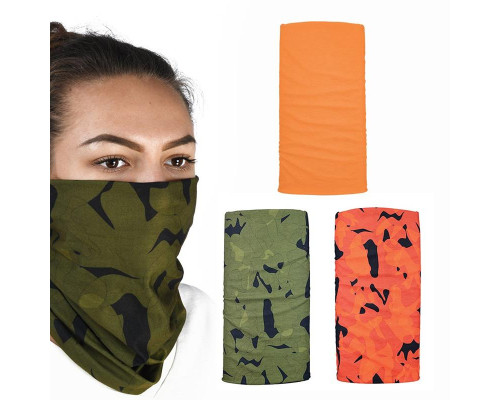 Наший мультифункціональний oxford вітрозахивний comfy havoc оранжевий 3 шт. в упаковці колір камуфляж/червоний/помаранчевий