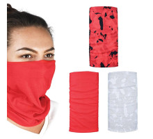 Наший мультифункціональний oxford вітрозахивний comfy havoc red 3 шт. в упаковці колір camo/red