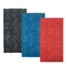 Наший мультифункціональний oxford вітрозахивний comfy oxford paisley 3 шт. в упаковці колір чорний/синий/червоний
