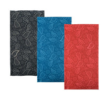 Наший мультифункціональний oxford вітрозахивний comfy oxford paisley 3 шт. в упаковці колір чорний/синий/червоний