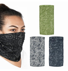 Наший мультифункціональний oxford вітрозахивний comfy paisley 3 шт. в упаковці колір сірий/зелений/чорний