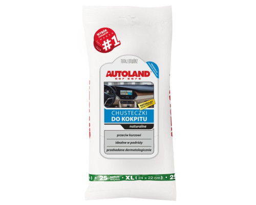 Autoland cockpit wipes натуральні (25 шт) (12)