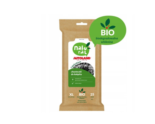 Autoland natural cockpit wipes gloss (25 шт) (12)