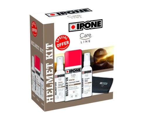 Комплект шолома ipone набір для догляду за шоломом (шлем від, шолом від, визор rainoff, мікрофібра) (careline) (4)