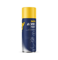 Mannol acryl black paint 450ml - спрей-фарба чорна матова (9674) (24)