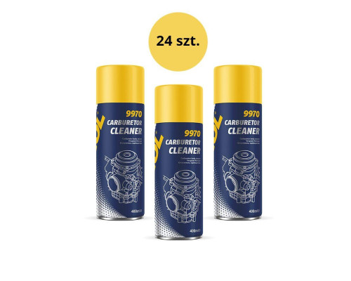 Mannol carburetor cleaner 400ml - спрей для очищення карбюратора (9970) - коробка по 24 штуки (пакет)